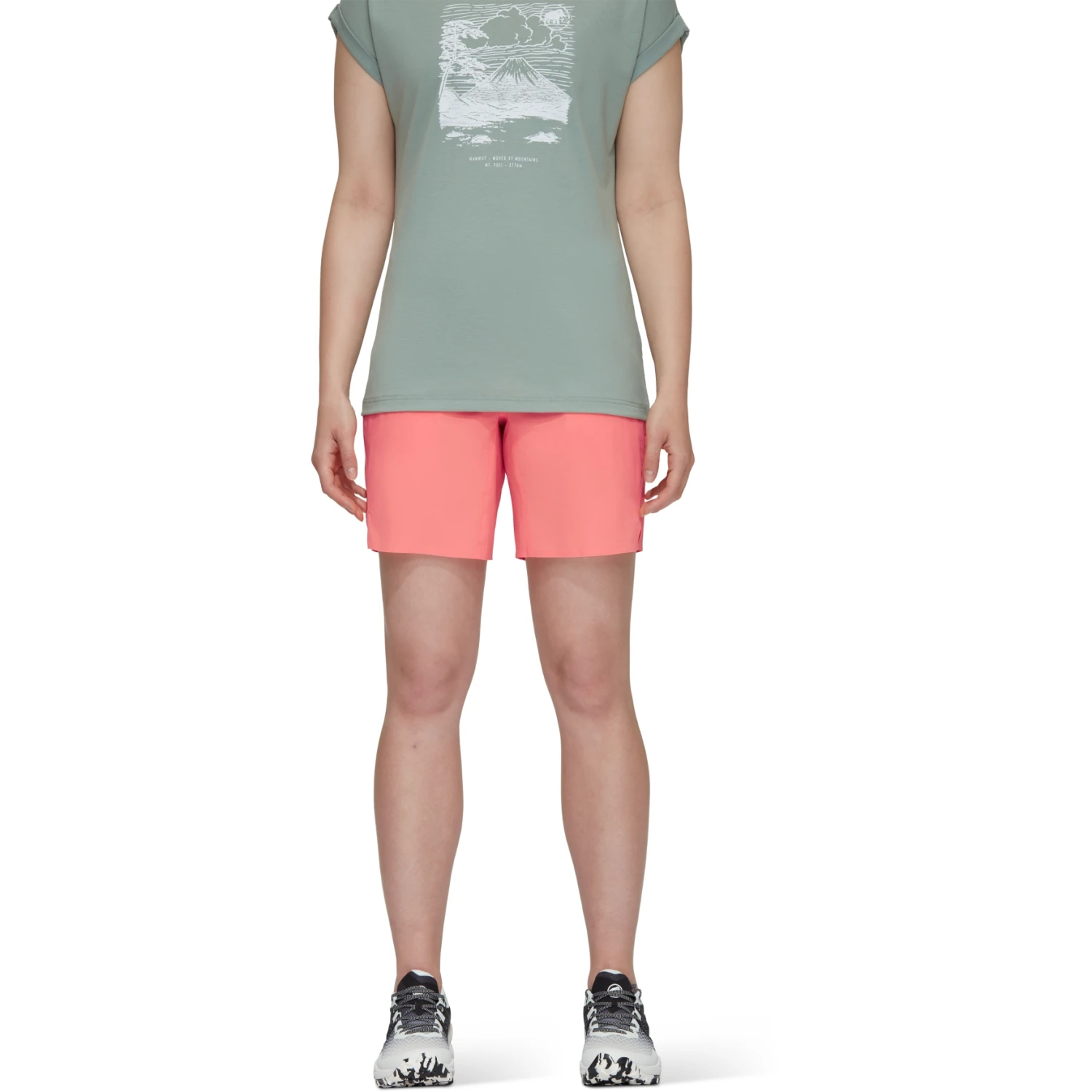 Mammut Aenergy Light Softshell-Short Dames - Salmon 2 Mammut Aenergy Light Softshell-Short Dames - Salmon - Afbeelding 2