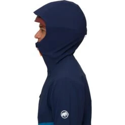 Mammut Alto Guide Hardshell Jas Heren 1010-29560 - Deep Ice-marine -Mammut mammut alto guide hardshell hooded jacket men deep ice marine 8 1350360