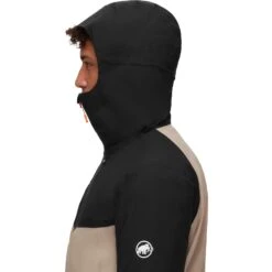 Mammut Convey 3 In 1 Hardshell Jas Met Capuchon Heren - Safari-black -Mammut mammut convey 3 in 1 hardshell hooded jacket men safari black 8 1483418
