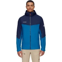 Mammut Convey Tour Hardshell Jas Met Capuchon Heren 1010-27841 - Deep Ice-marine