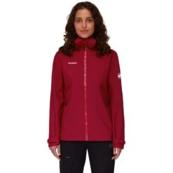 Mammut Convey Tour Hardshell Jas Met Capuchon Dames 1010-27851 - Blood Red-black