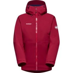 Mammut Convey Tour Hardshell Jas Met Capuchon Dames 1010-27851 - Blood Red-black -Mammut mammut convey tour hardshell hooded jacket women blood red black 4 1483335