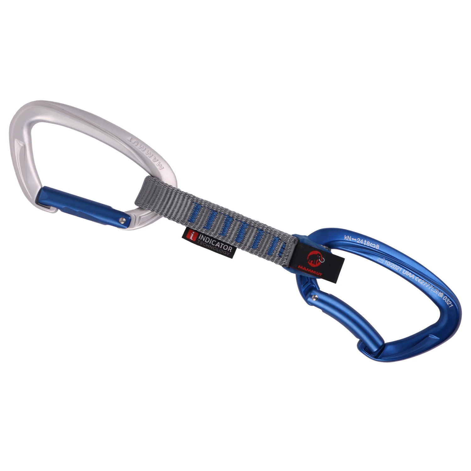 Mammut Crag Keylock 10 Cm Indicator Quickdraw Set - Set Van 6 - Silver-ultramarine 2 Mammut Crag Keylock 10 Cm Indicator Quickdraw Set - Set Van 6 - Silver-ultramarine - Afbeelding 2
