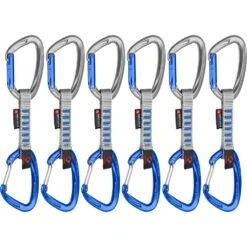 Mammut Crag Keylock Wire 10 Cm Indicator Quickdraw Set - Set Van 6 - Silver-ultramarine