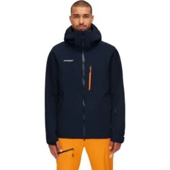 Mammut Stoney Hardshell Thermojas Heren - Marine-vibrant Orange