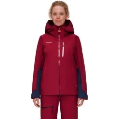 Mammut Stoney Hardshell Thermojas Dames - Blood Red-marine