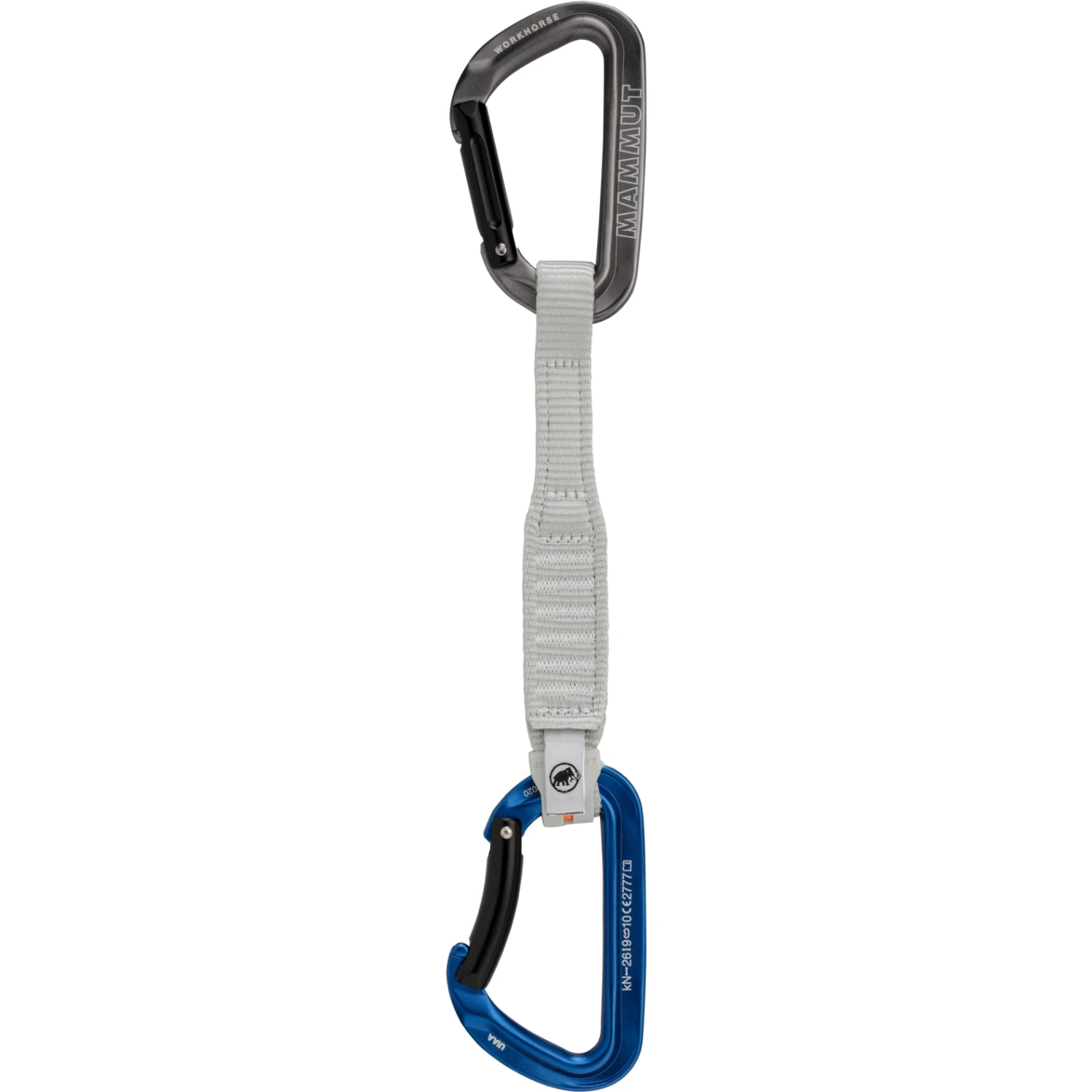 Mammut Workhorse Keylock 17 Cm Quickdraw - Grey-blue 1 Mammut Workhorse Keylock 17 Cm Quickdraw - Grey-blue